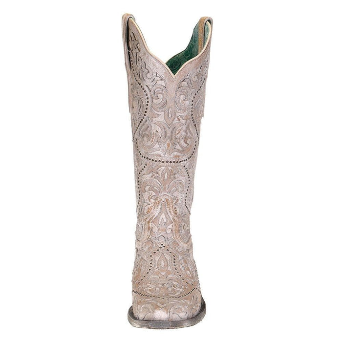 Women's Corral White Full Inlay Boots