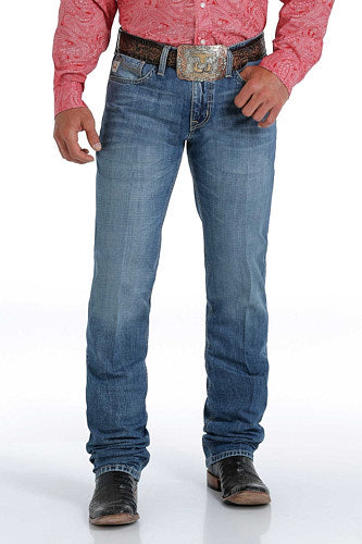 Cinch Jesse Mid Rise Slim Med Stonewash Jeans