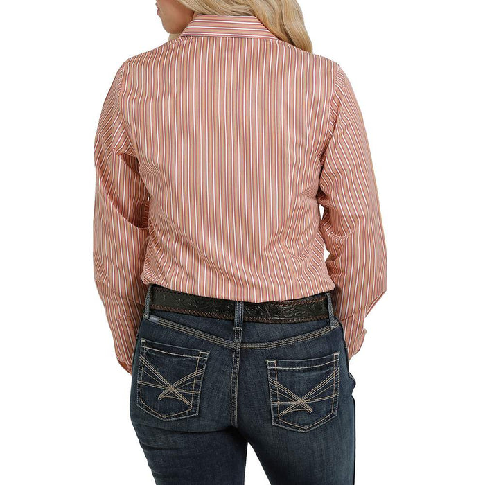 Women's Cinch Striped Tencel Button Down Shirt