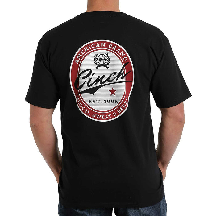 Men's Cinch American Branded Black T-Shirt