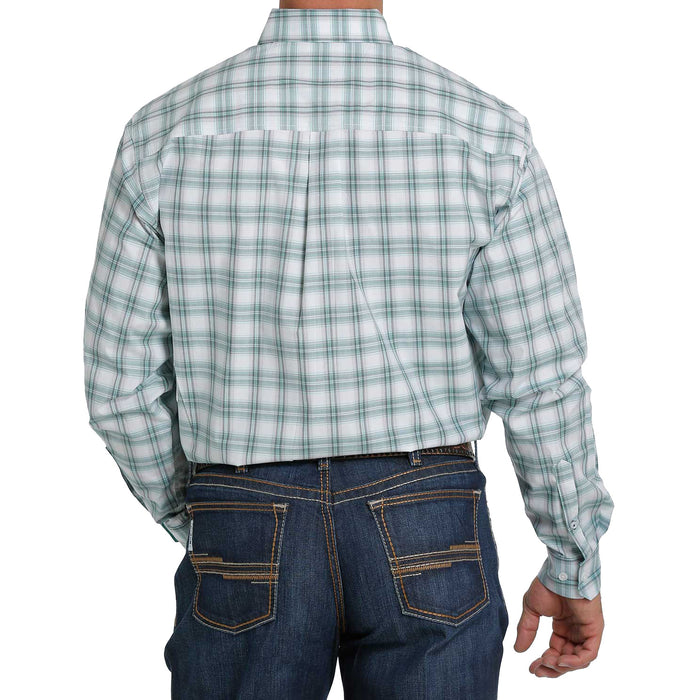 Men's Cinch Turquoise Plaid Shirt
