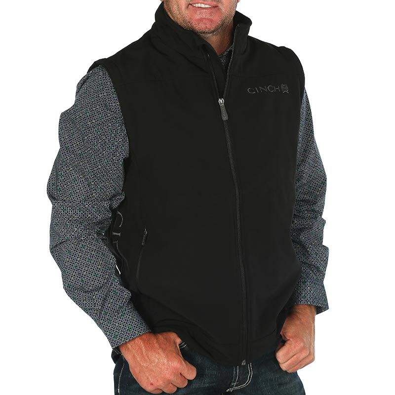 Cinch Men's Black Bonded Vest