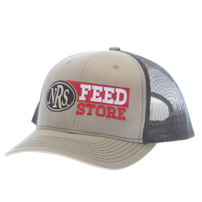 Khaki and Coffee NRS Feed Store Cap