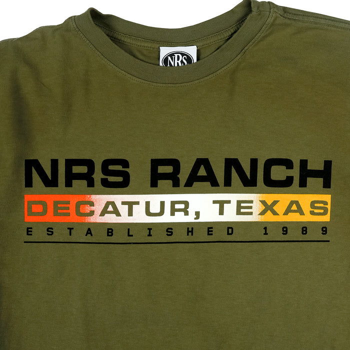 NRS Ranch Decatur Texas Dark Green Tee