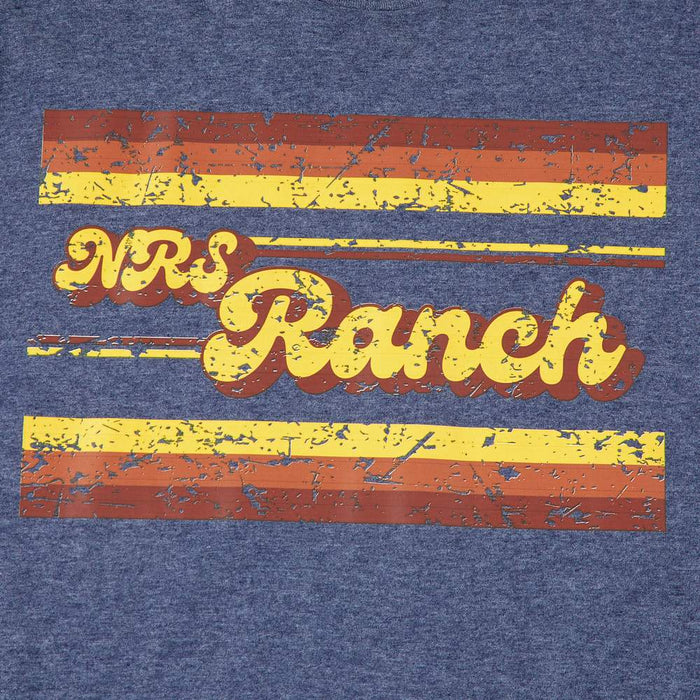 NRS Ranch Logo Heathered Navy Tee