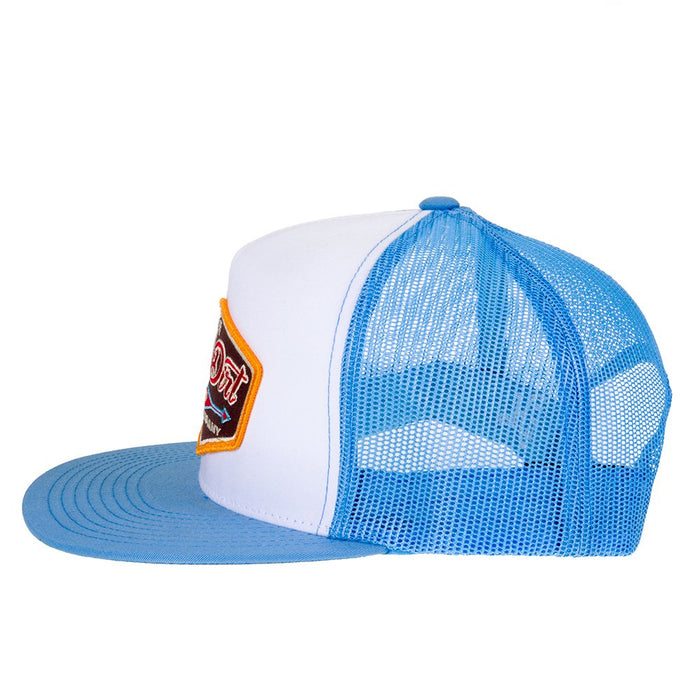 Mens Red Dirt Hat Co Blue/White Cap With Arrow Patch