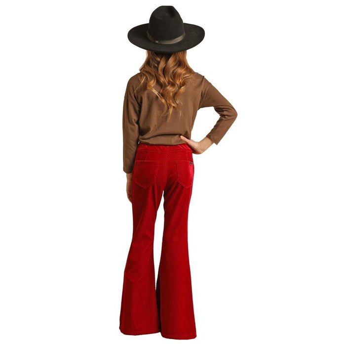 Rock & Roll Denim Red Corduroy Bell Bottoms