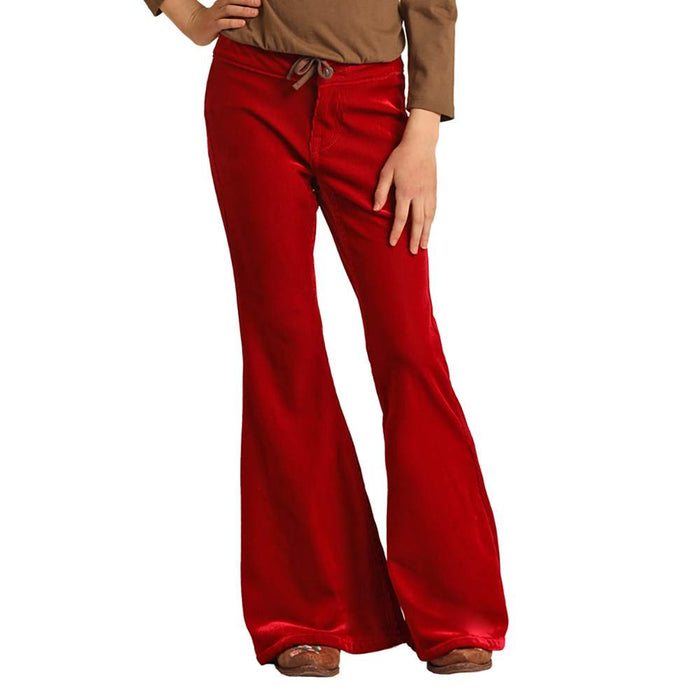 Rock & Roll Denim Red Corduroy Bell Bottoms