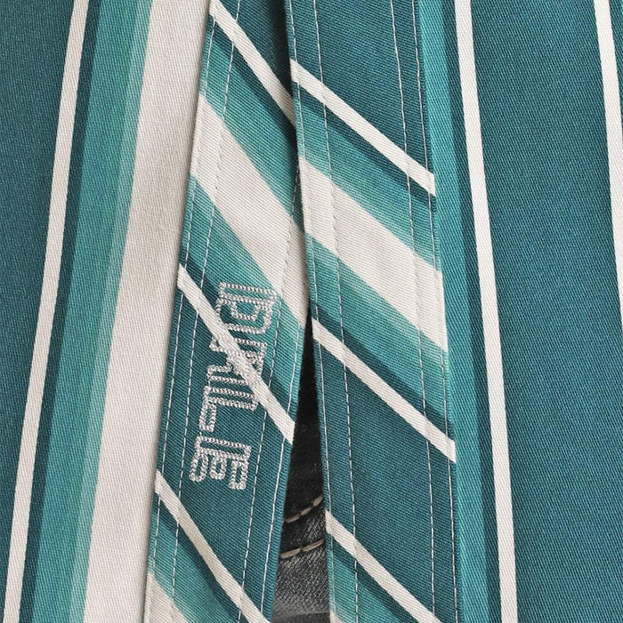 Men's Rock & Roll Denim Long Sleeve Stripe Print Snap