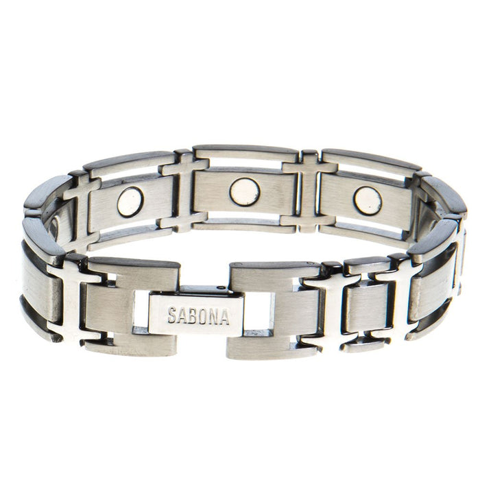 Sabona Executive Symmetry Silver Magnet Bracelet